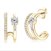 C-shaped Stud Earrings