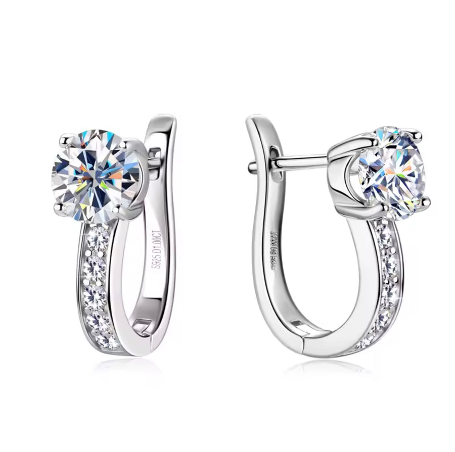 U Shape Hoop Earrings