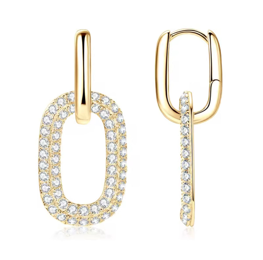 1.7mm Shiny Moissanite Earrings Charm
