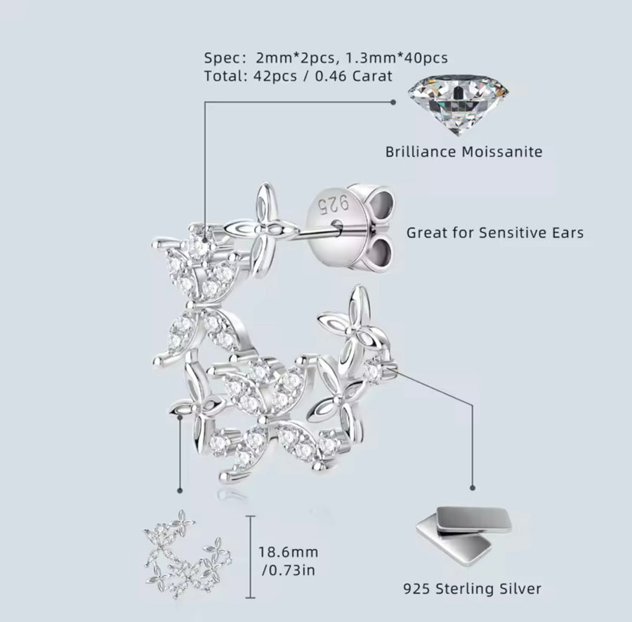 Flower Pierced Jewelry