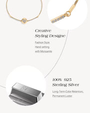 23 Love Full Moissanite Diamond Bracelets