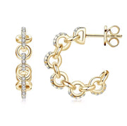 Trendy C-shaped Stud Earrings