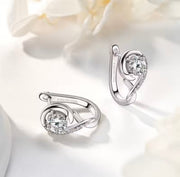 Infinity Moissanite Diamond Earring
