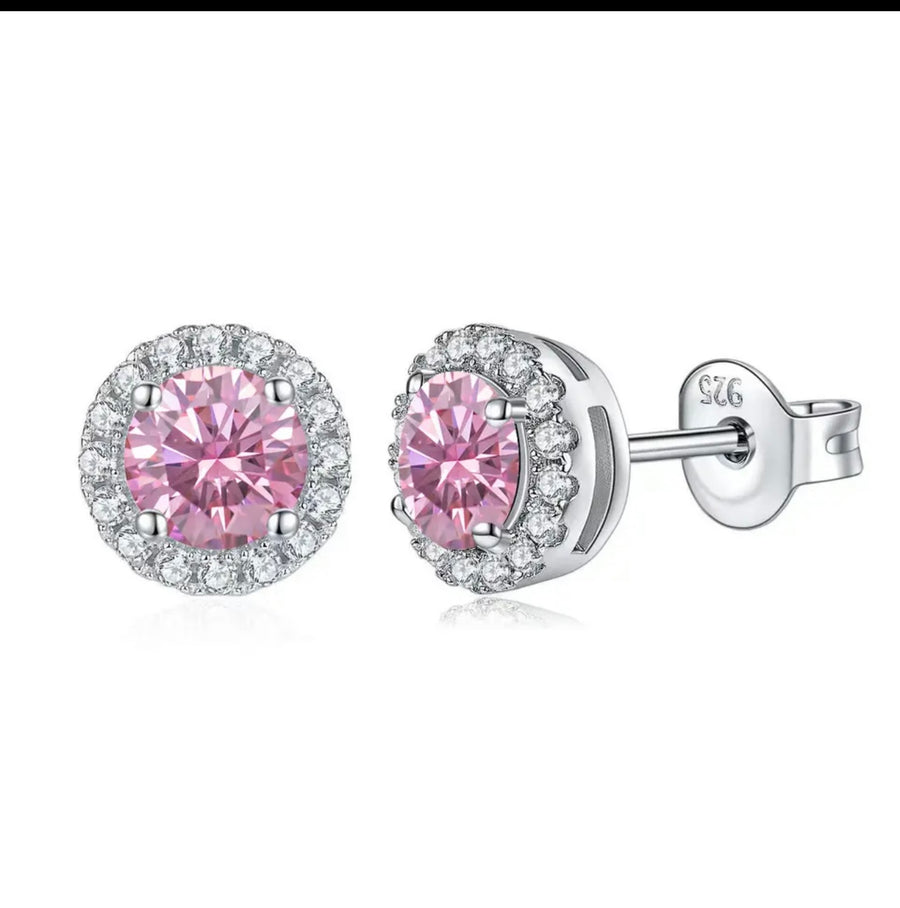 Pink Eclipse Earrings