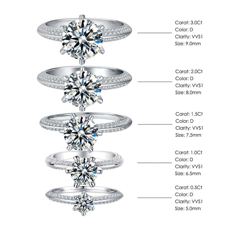 Queen of SHEBA Moissanite Ring