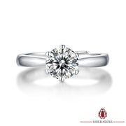 SHEBA Moissanite Silent Leaf Ring