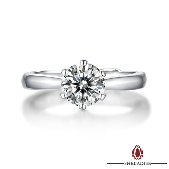 SHEBA Moissanite Silent Leaf Ring