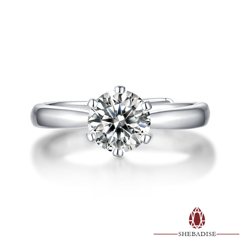 SHEBA Moissanite Silent Leaf Ring