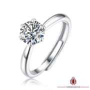 SHEBA Moissanite Silent Leaf Ring