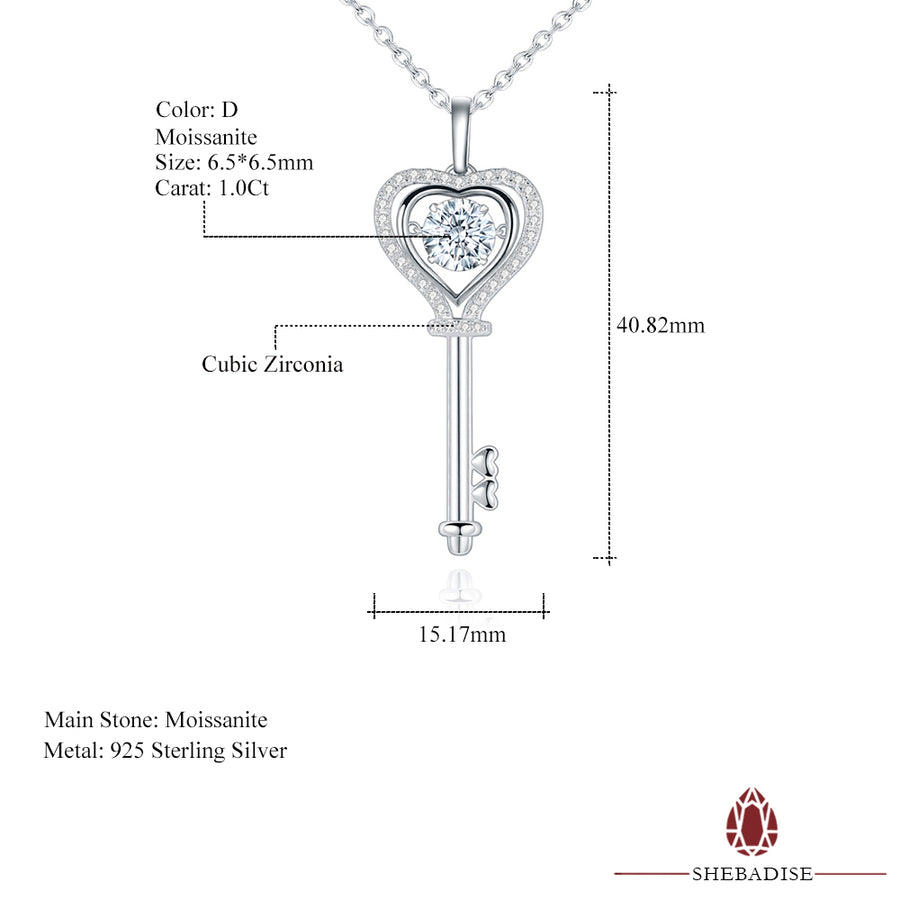 SHEBA Brilliant Key Necklace