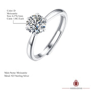 SHEBA Moissanite Silent Leaf Ring