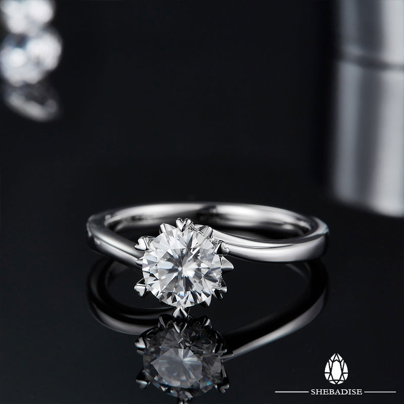 SHEBA Iced Flower Ring