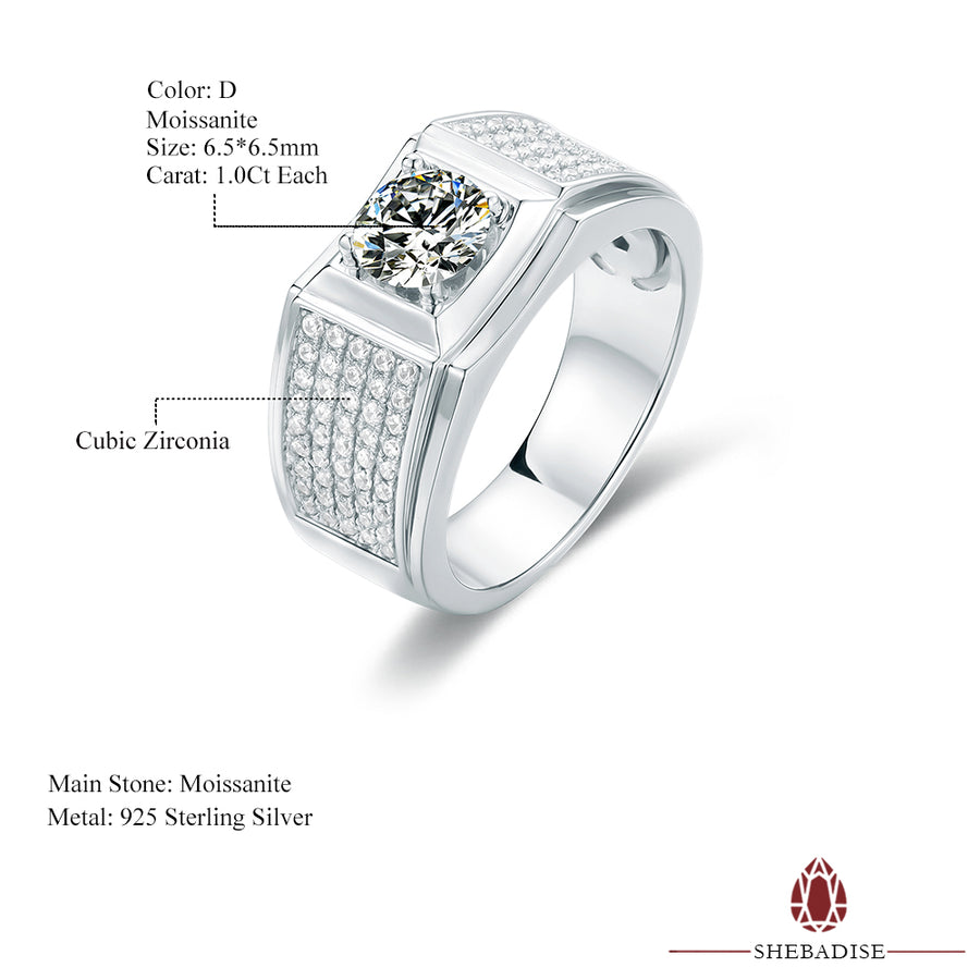 SHEBA Moissanite Great Ambition Ring