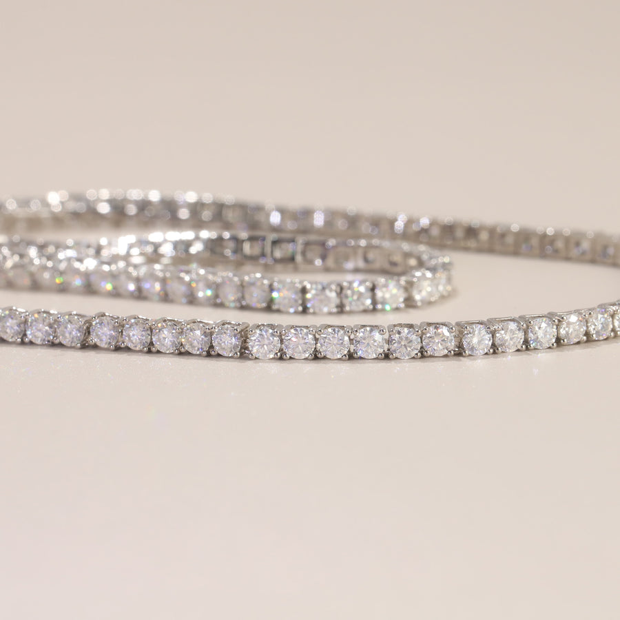 Moissanite Tennis Chain Necklace