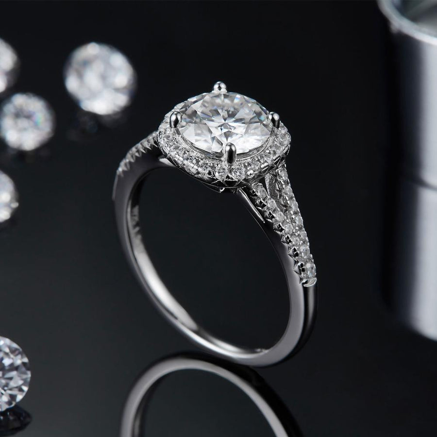 Elegant Halo Ring