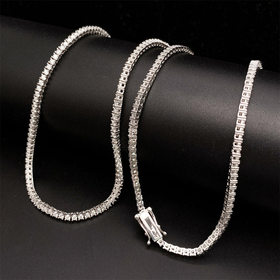 Moissanite Tennis Chain Necklace