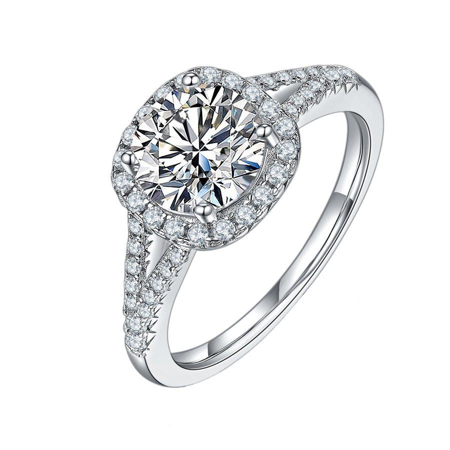 Elegant Halo Ring