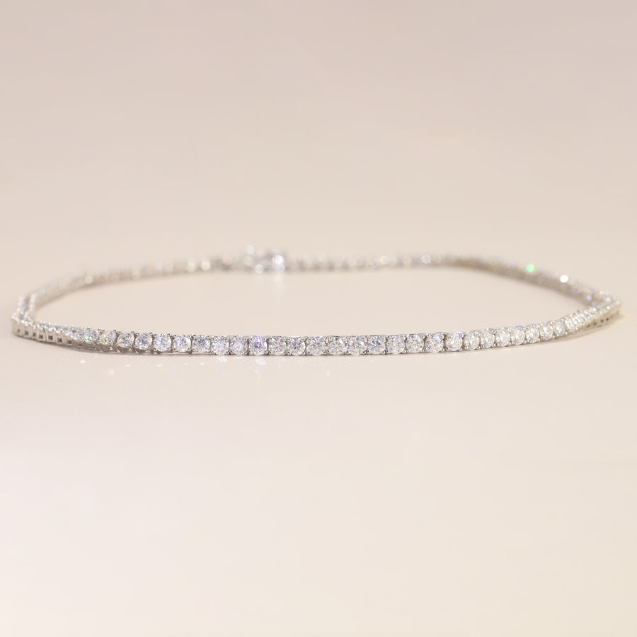 Moissanite Tennis Chain Necklace