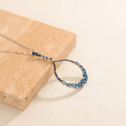 London Blue Circle Necklace