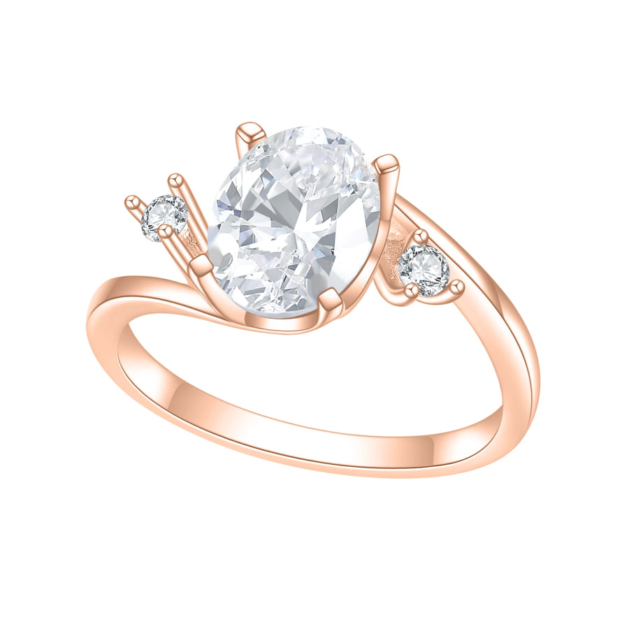 Oval Solitaire Rings