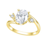 Oval Solitaire Rings