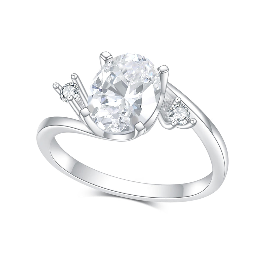 Oval Solitaire Rings